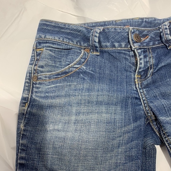 Women’s ZCo Low Rise Boot Cut Washed Blue Jeans Size 7 - Picture 4 of 11